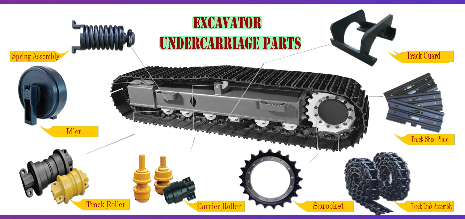 Hydraulic Rock Breaker  Excavator Undercarriage Spare Parts - XLT
